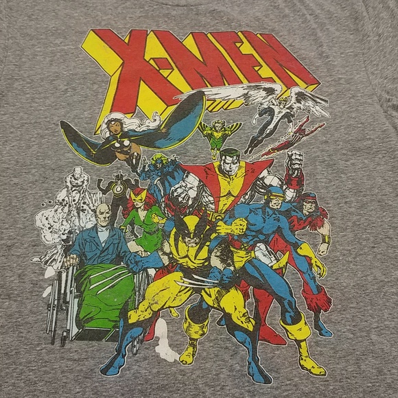 Marvel men's short sleeve X-Men t-shirt large gray graphic - Picture 5 of 12